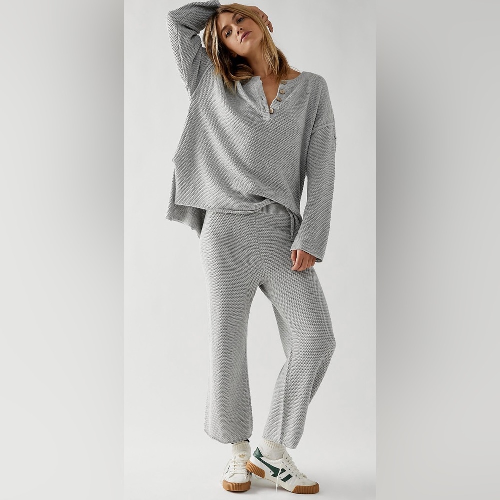 Free People Hailee Sweater set in Heather Grey. Size extra small.